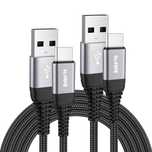 Bobeite zestaw 2 kabli usb-c 1m i 2m szybkie ładowanie