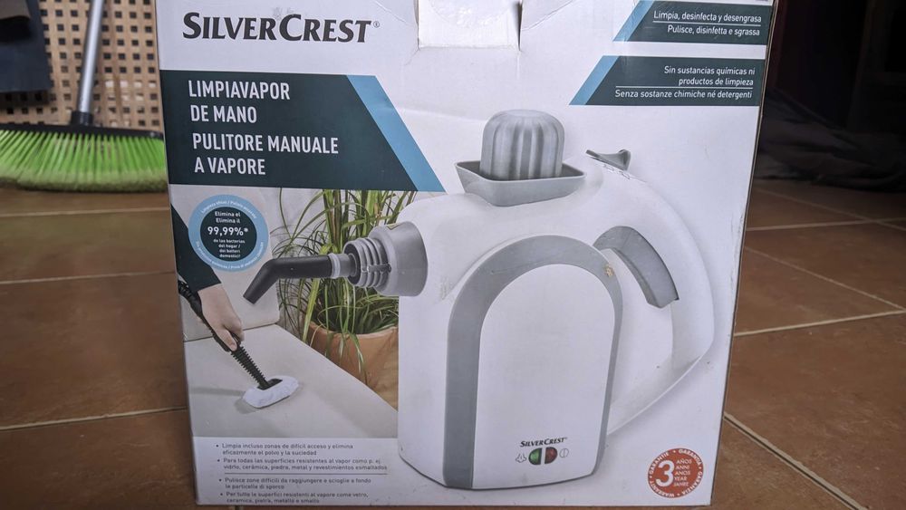 Máquina de limpeza a vapor manual -- limpa praticamente tudo