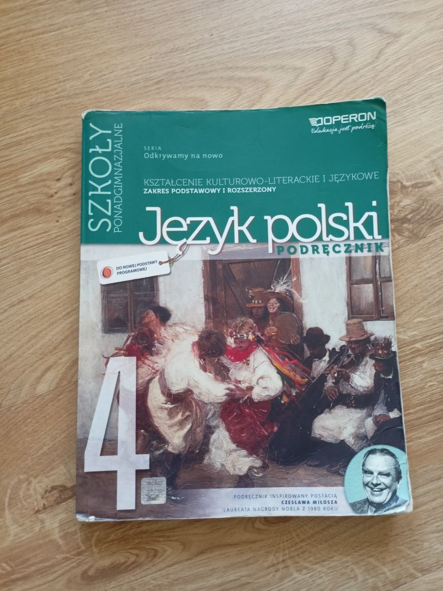 Język polski podręcznik 4.odkrywamy na nowo. Szkoły ponadgimnazjalne