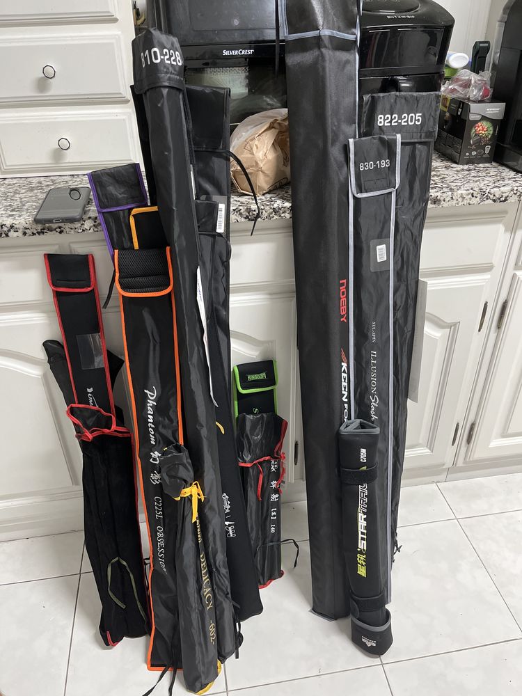 Vendo lote de canas e carretos de pesca XUL UL e BFS