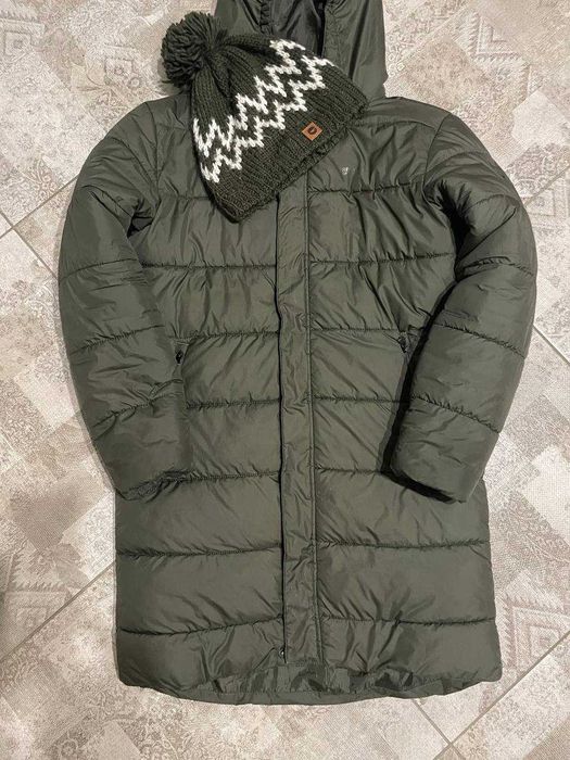 Куртка зимова/осіння regatta зелена дитяча + шапка