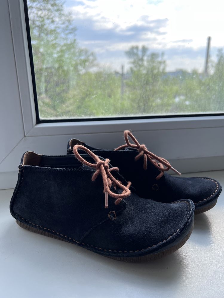 Замшеві мокасини Clarks 36 розмір