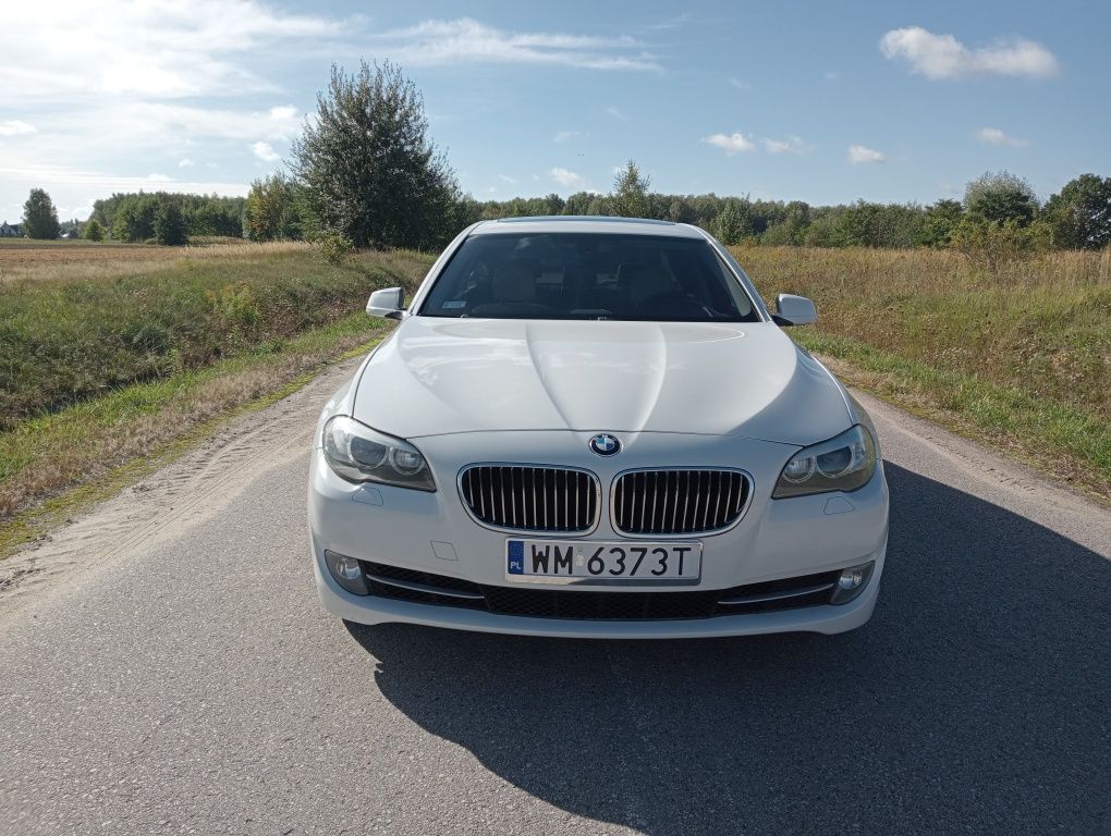 BMW F10 528i Biała, Jasne skóry