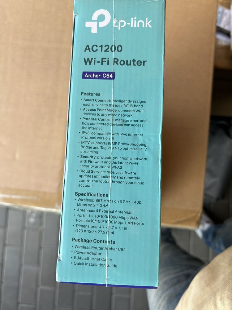 tp link ac1200 wifi router archer c64