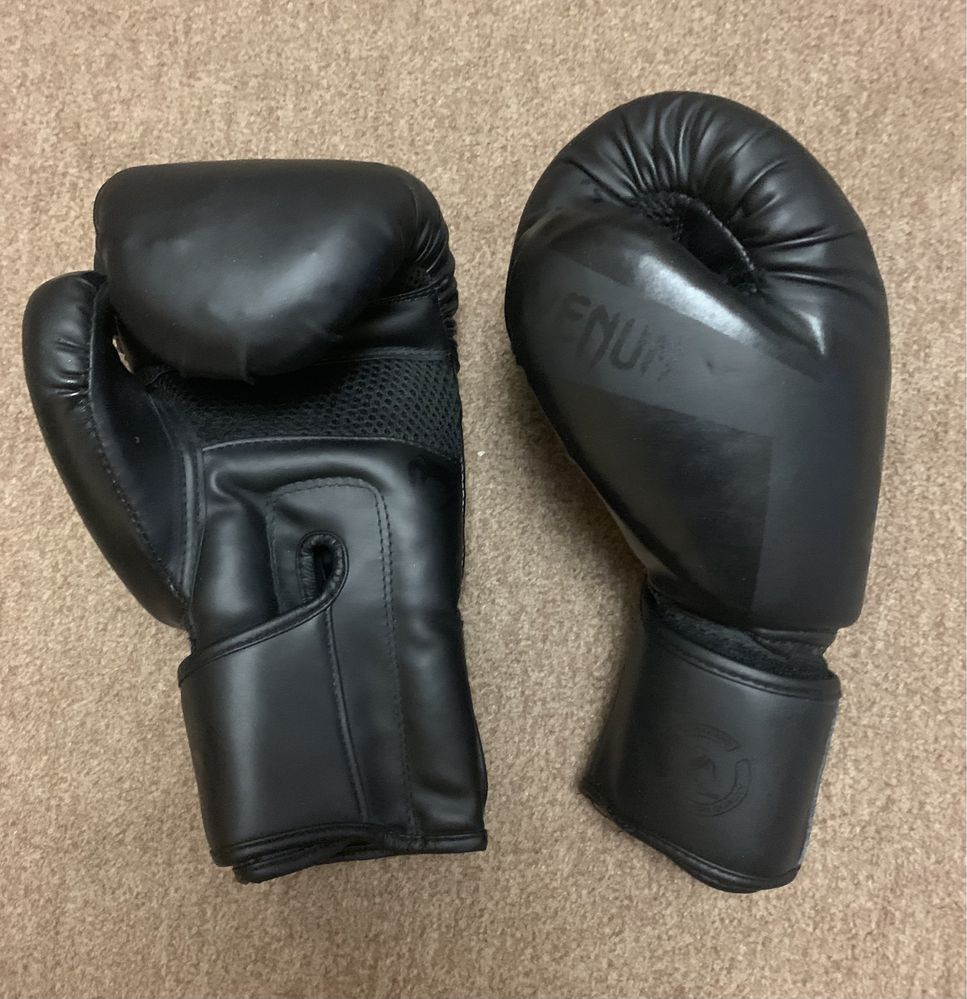 Боксерські перчатки VENUM ELIT MATTE BLACK 12oz