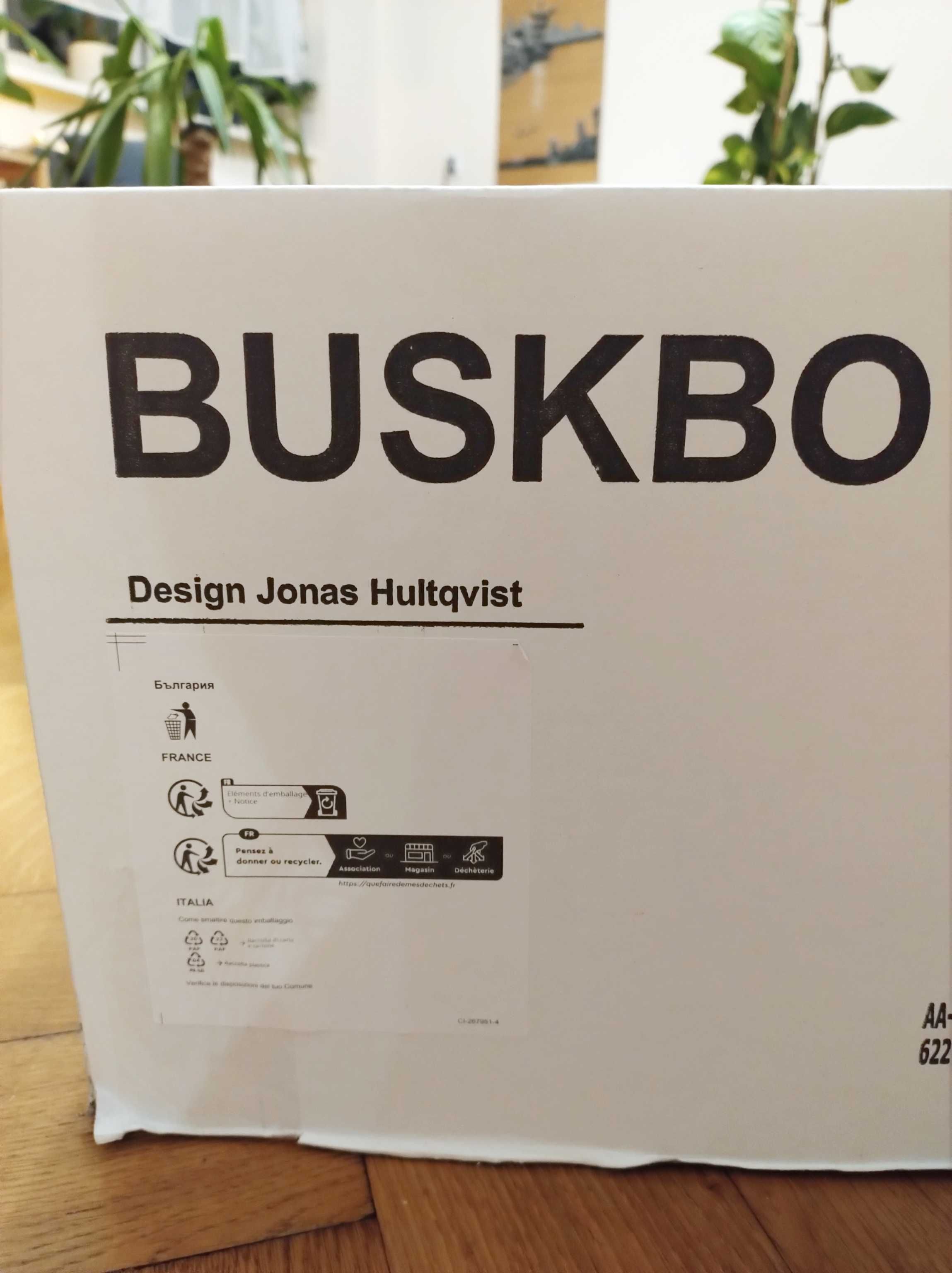 Stojak buskbo ikea rattanowy boho