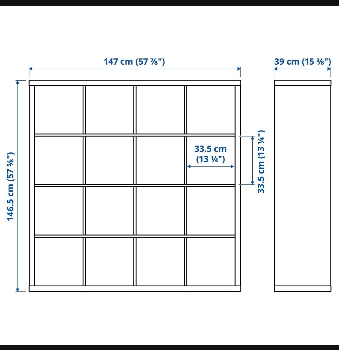 Regał IKEA Kallax z biurkiem