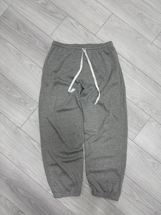 Широкі спортивні штани сірі з утяжками sweatpants baggy спортивки