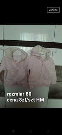 Bluzy dla blizniaczek rozmiar 80