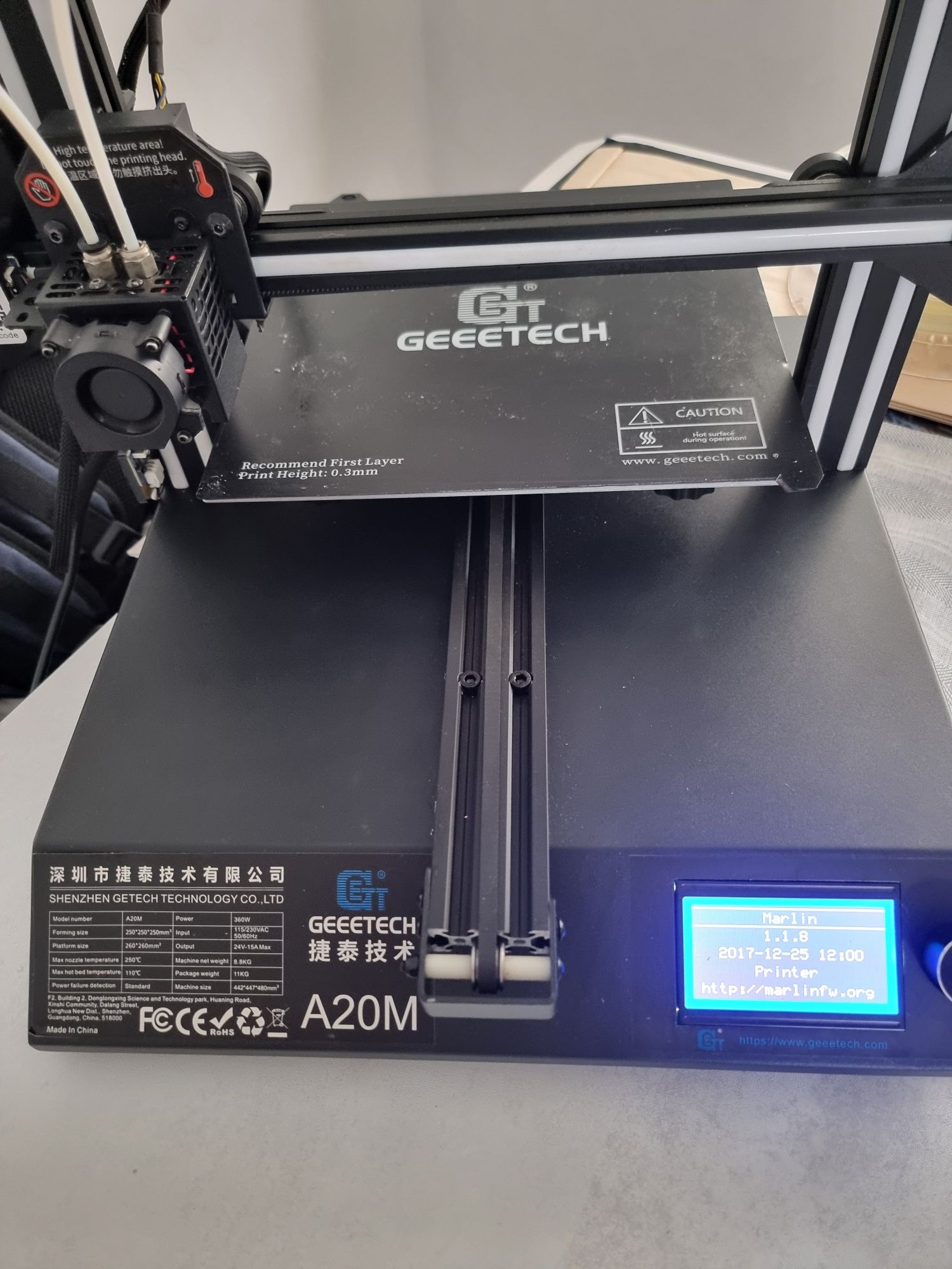 Uszkodzona drukarka 3d geeetech A20M