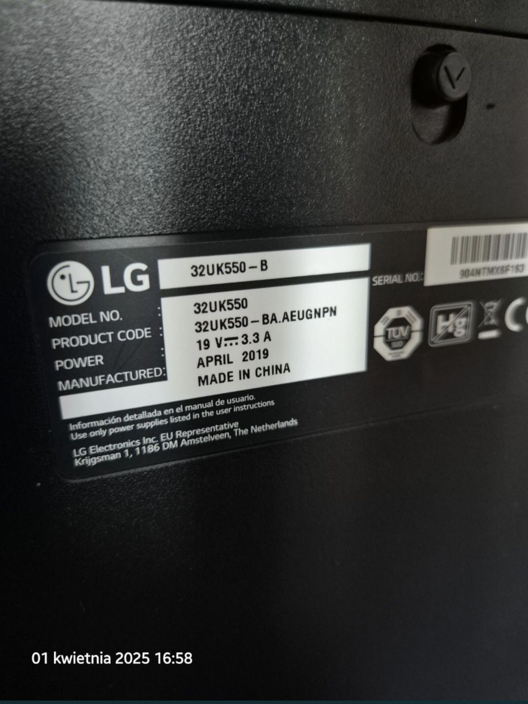Monitor LG 32UK550 4K HDR
