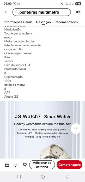 Smartwatch JS watch 7