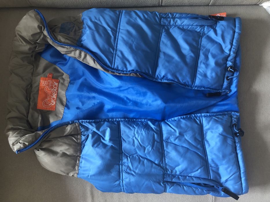 Kamizelka bezrekawnik Goi Goi meski niebieski S cieply jesienny