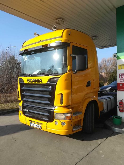 Scania R420 tarczka z hydraulka wywrotka ,po remoncie gotowa do pracy