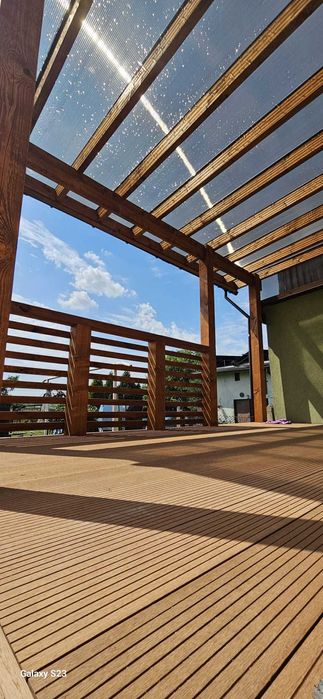 Tarasy, pergole, projekty indywidualne, schody wew i zewnętrzne, wiaty