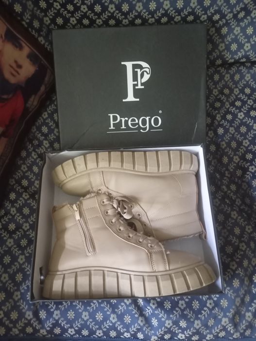 Ботинки женские зимние кожаные на платформе р38 24.5см Испания