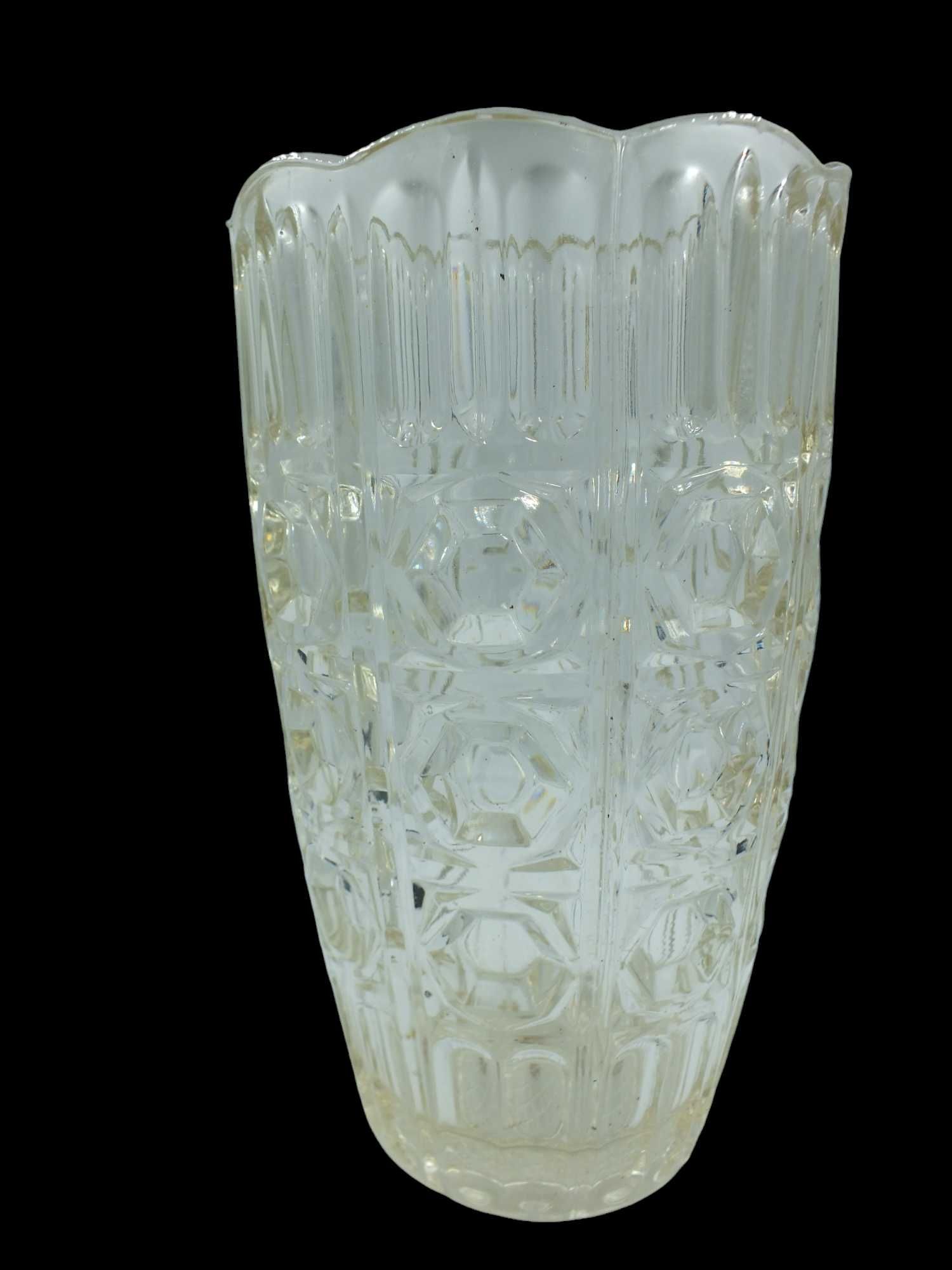 Design PRL wazon szklany motyw geometryczny  B04/010771