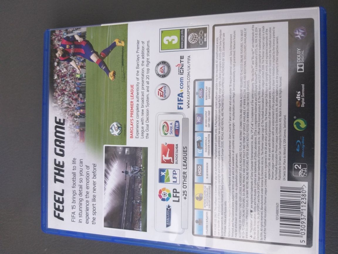 Gra FIFA 15 Fifa PS4 konsola Play Station 4 piłkarska football płyta