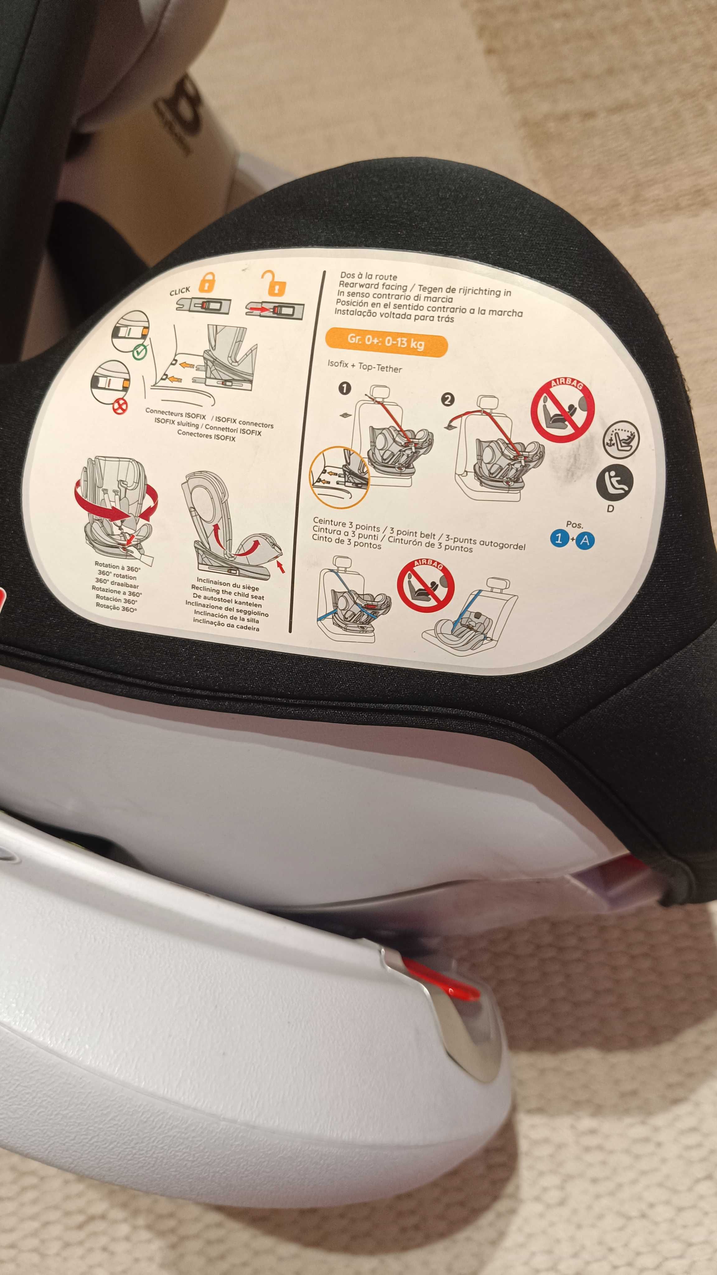 Cadeira auto com isofix
