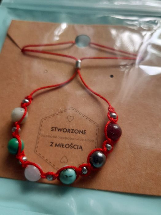 Rękodzieło  Makrama , Biżuteria z kamieniami naturalnymi