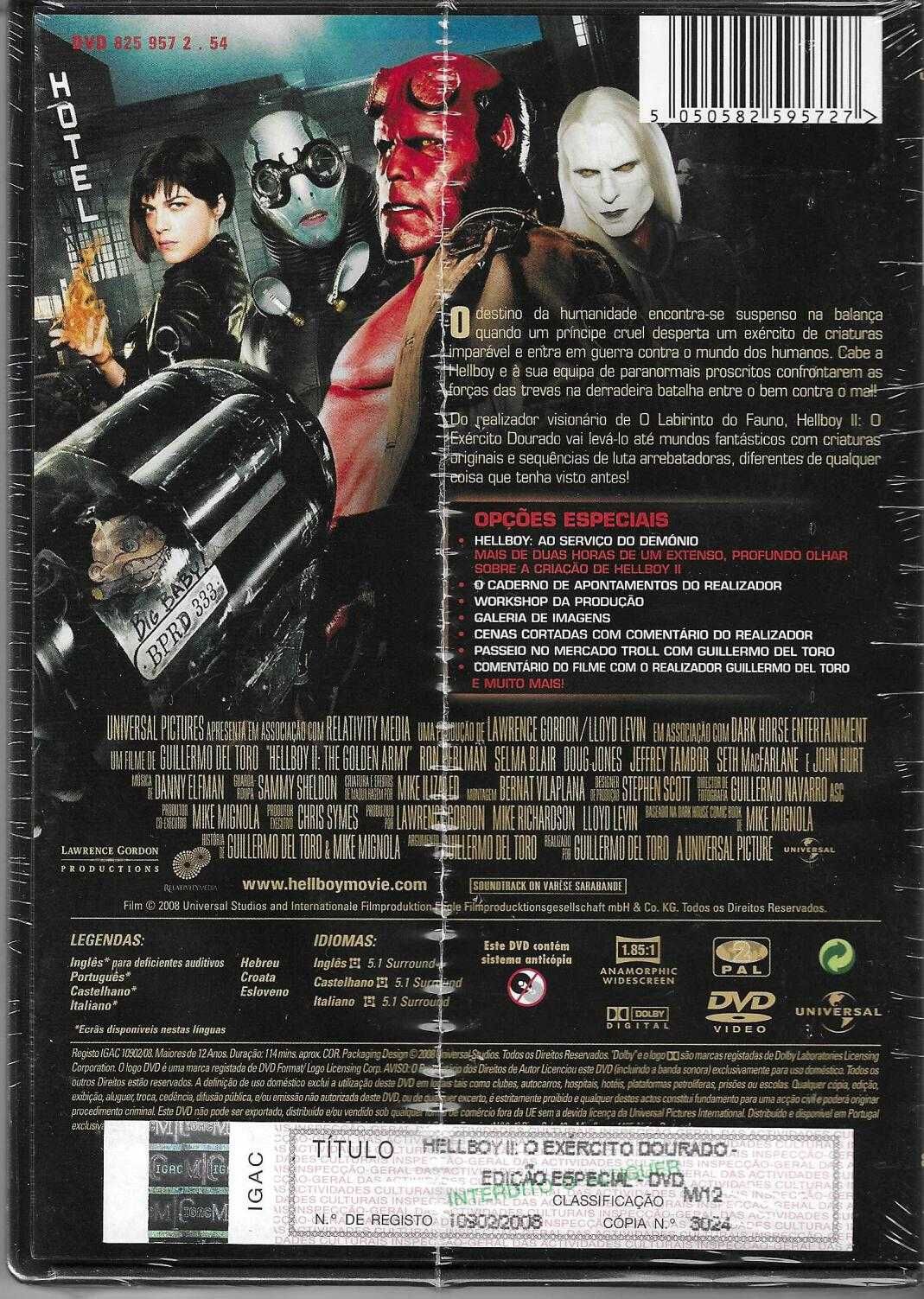 Hellboy II: O Exército Dourado (edição 2 DVD) (novo)