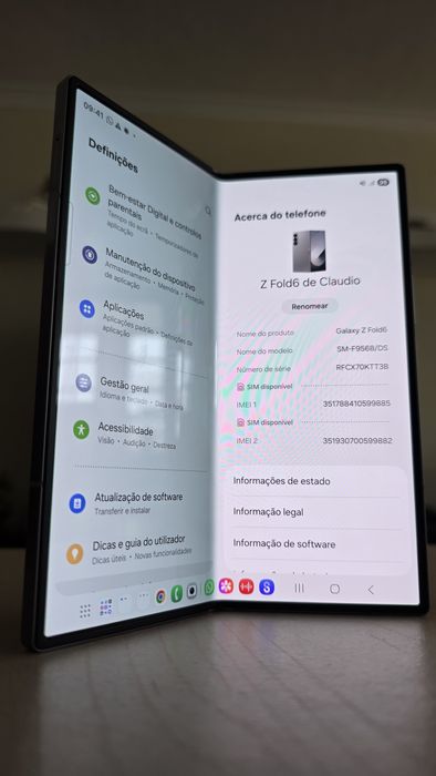 Samsung Galaxy Z Fold6 5G 512GB — Como Novo, Garantia 2+ anos