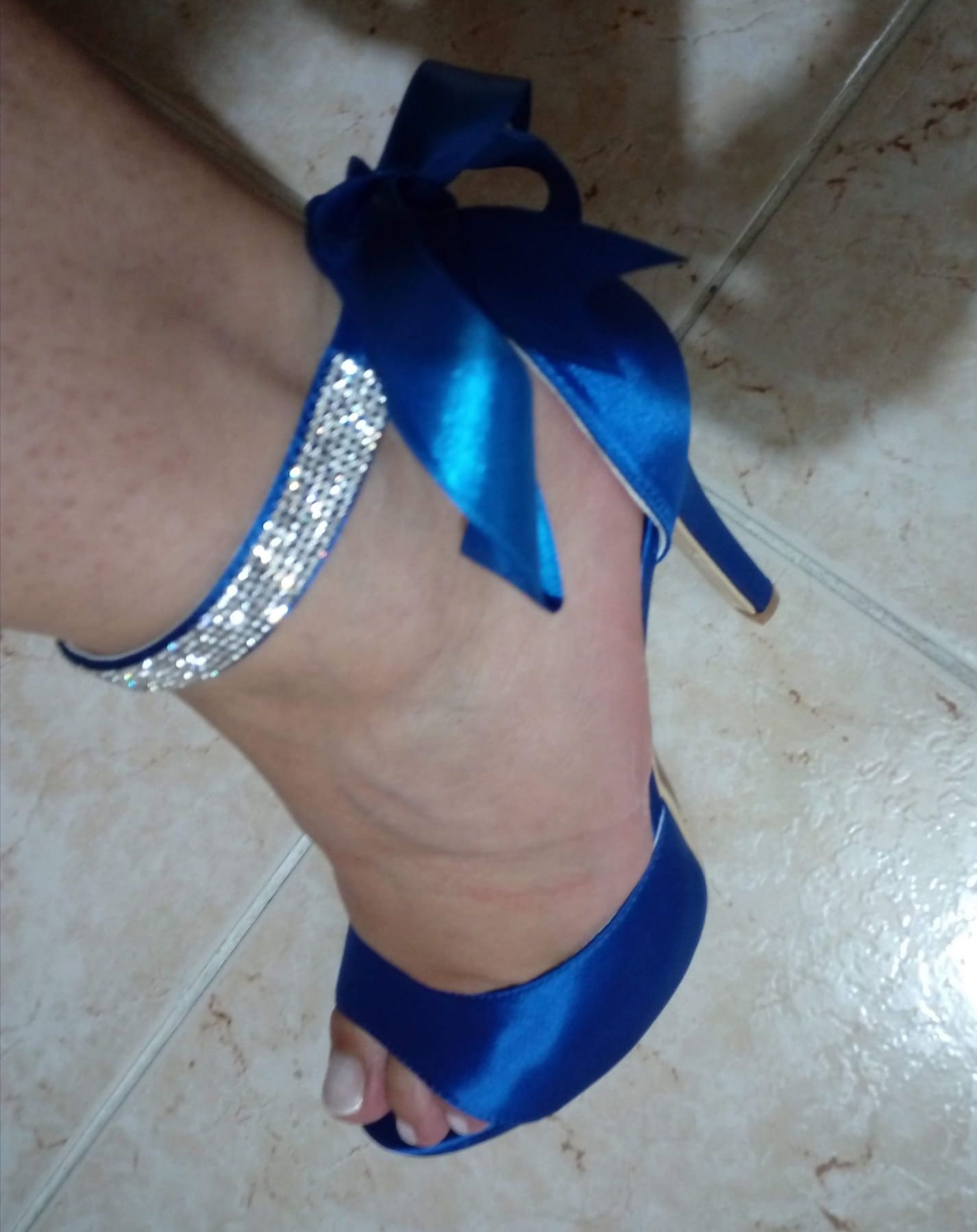 Sapatos cerimónia azul