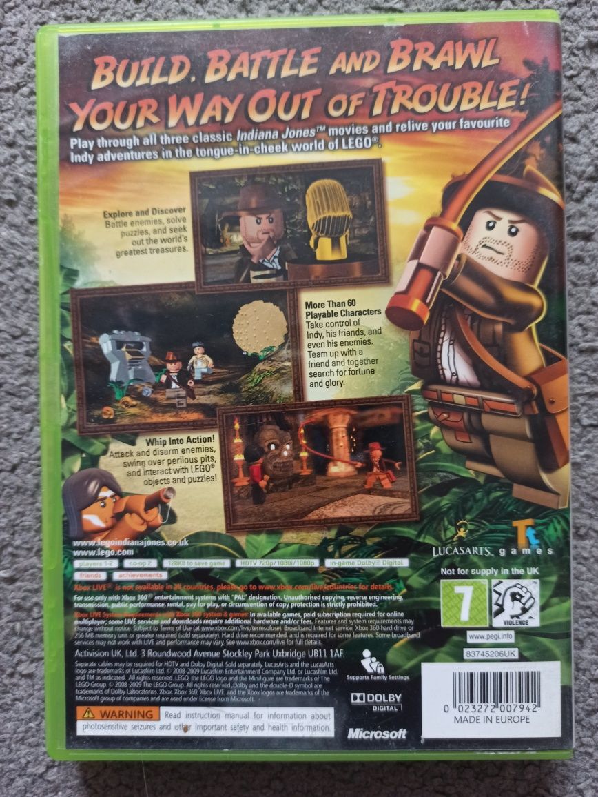 Gra dla dzieci Indiana Jones Xbox 360 One