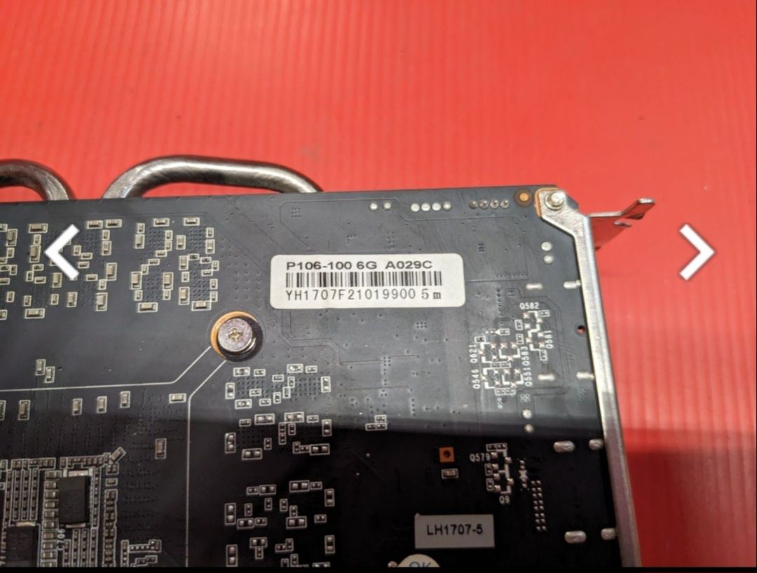 Nvidia p106.100 6gb ігрова відеокарта