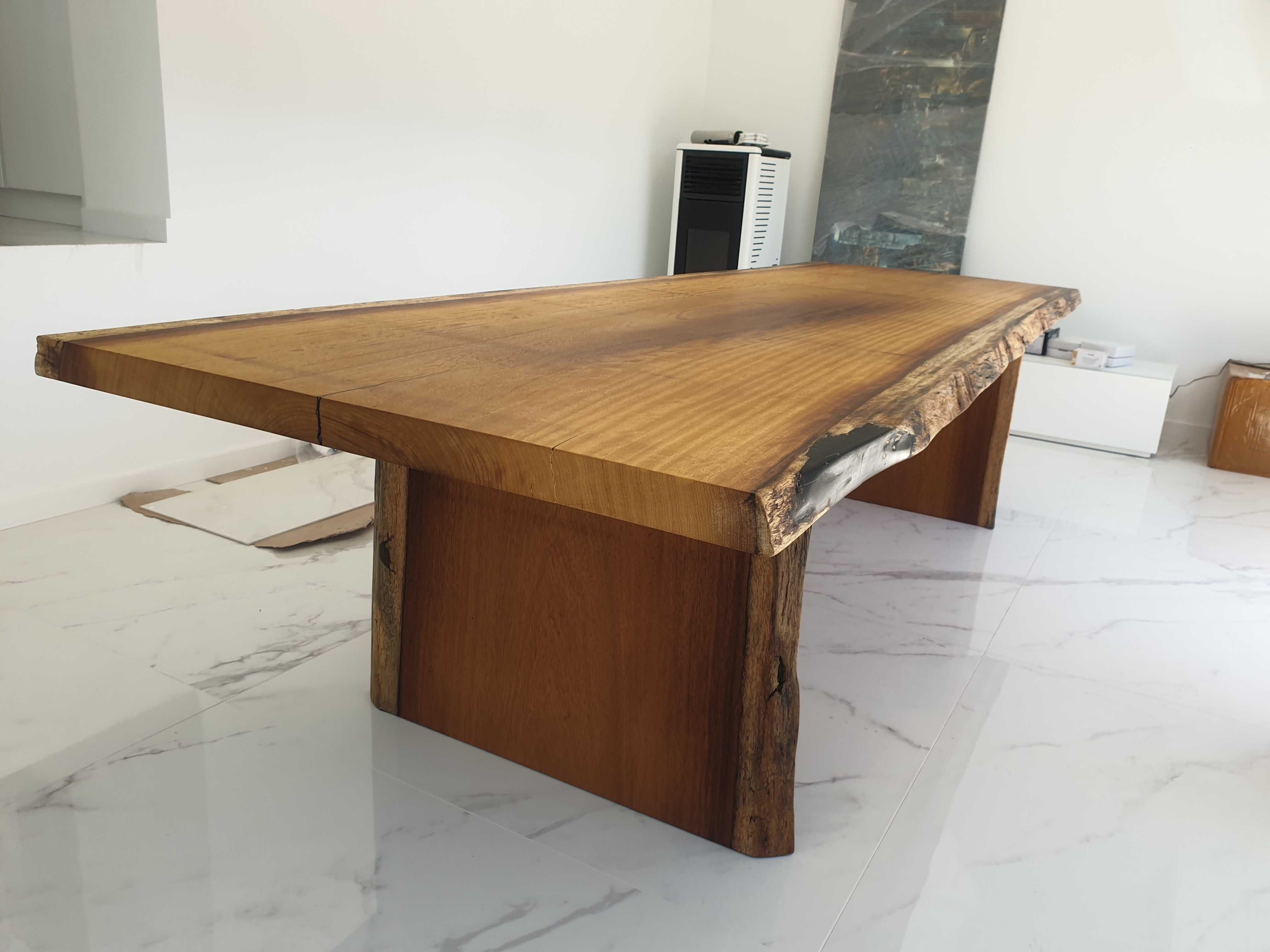 Mesa De Madeira Maciça Carvalho.Oak Solid Wood Table