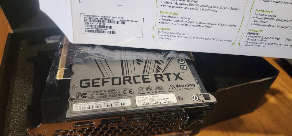 Продам видео карту Palit RTX 3080Ti GamingPro 12GB