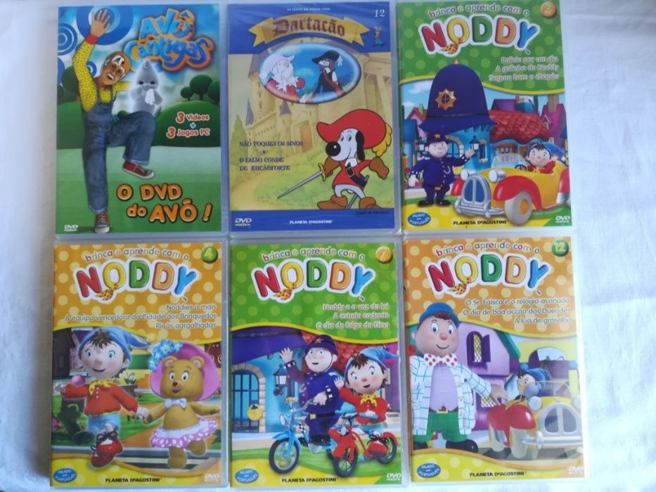 5 DVD'S, Avô Cantigas, Noddy