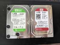 2 жёстких диска 1tb WD Red, WD Green