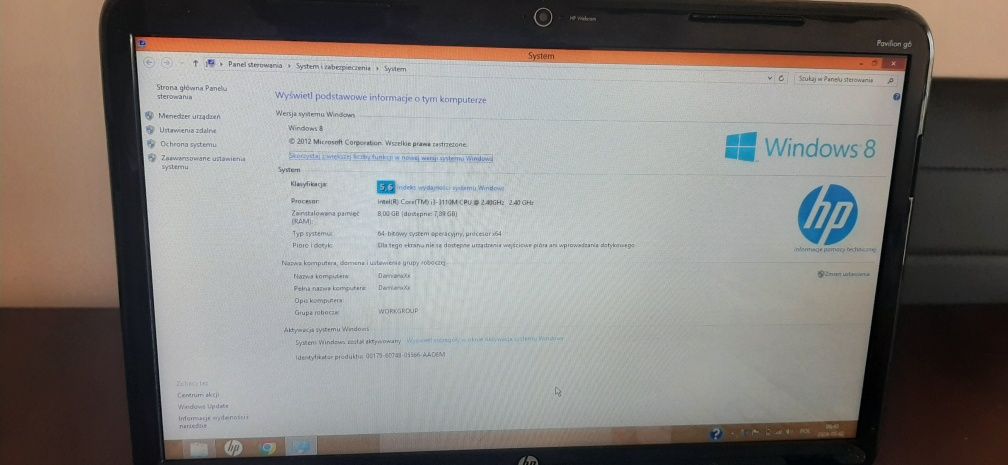 Laptop HP Pavilion G6