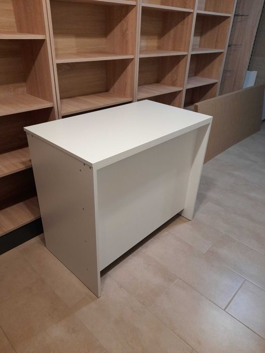lady sklepowe White Max Producent Nowe biurko blat do sklepu