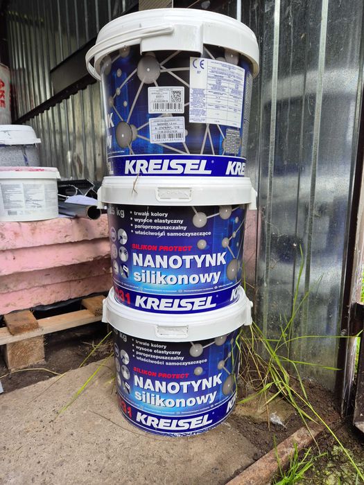 Tynk Silikonowy Kreisel 031 Nanotynk 1mm szary RAL7016 Antracyt 3x25kg