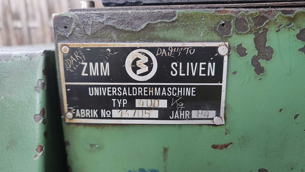Tokarka ZMM Sliven CU 400 x 1000
