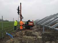 Kafarowanie farm PV, usługi MINIKOPARKĄ , wykopy liniowe, bariery drog