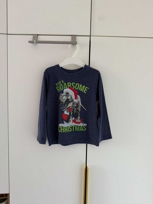 Piżama dla chłopca góra od piżamy granatowa dinozaur 98/104 Primark