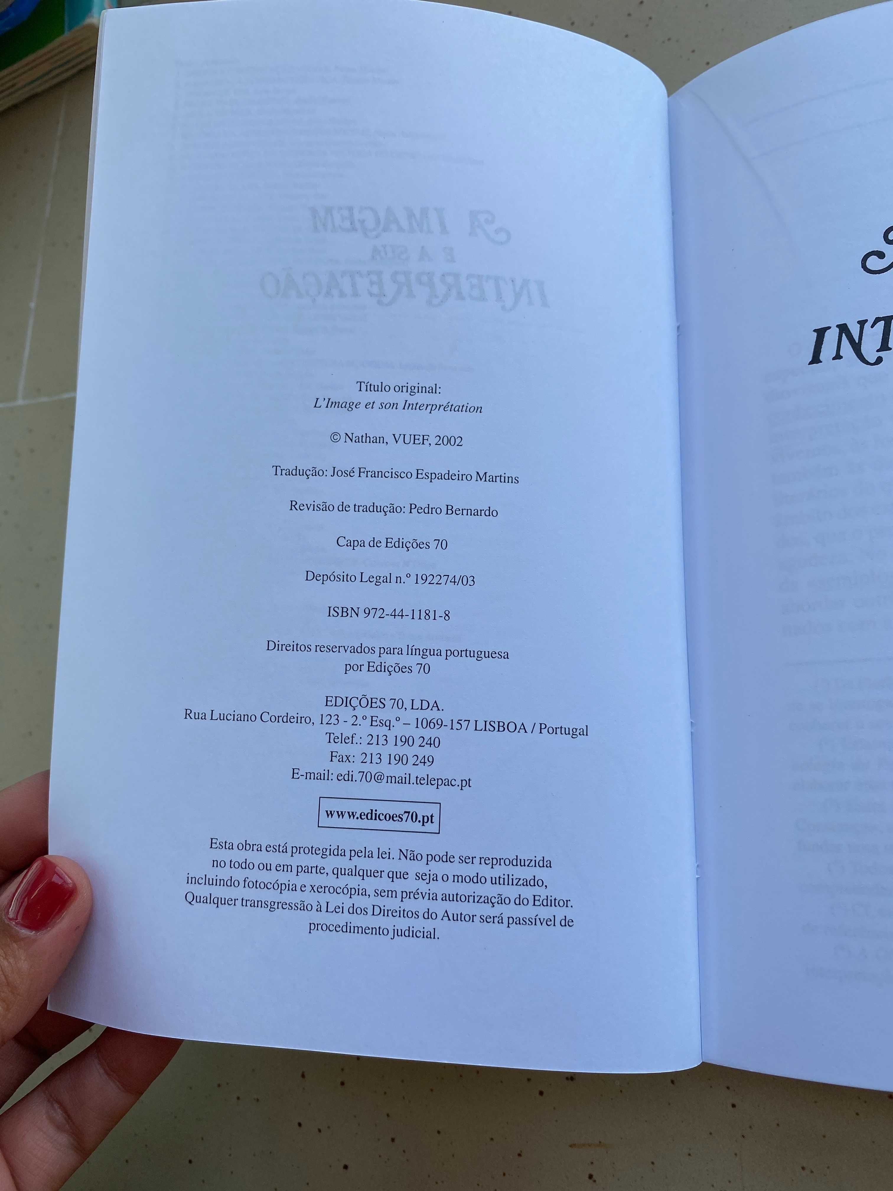 "A Imagem e a Sua Interpretação"de Martine Joly