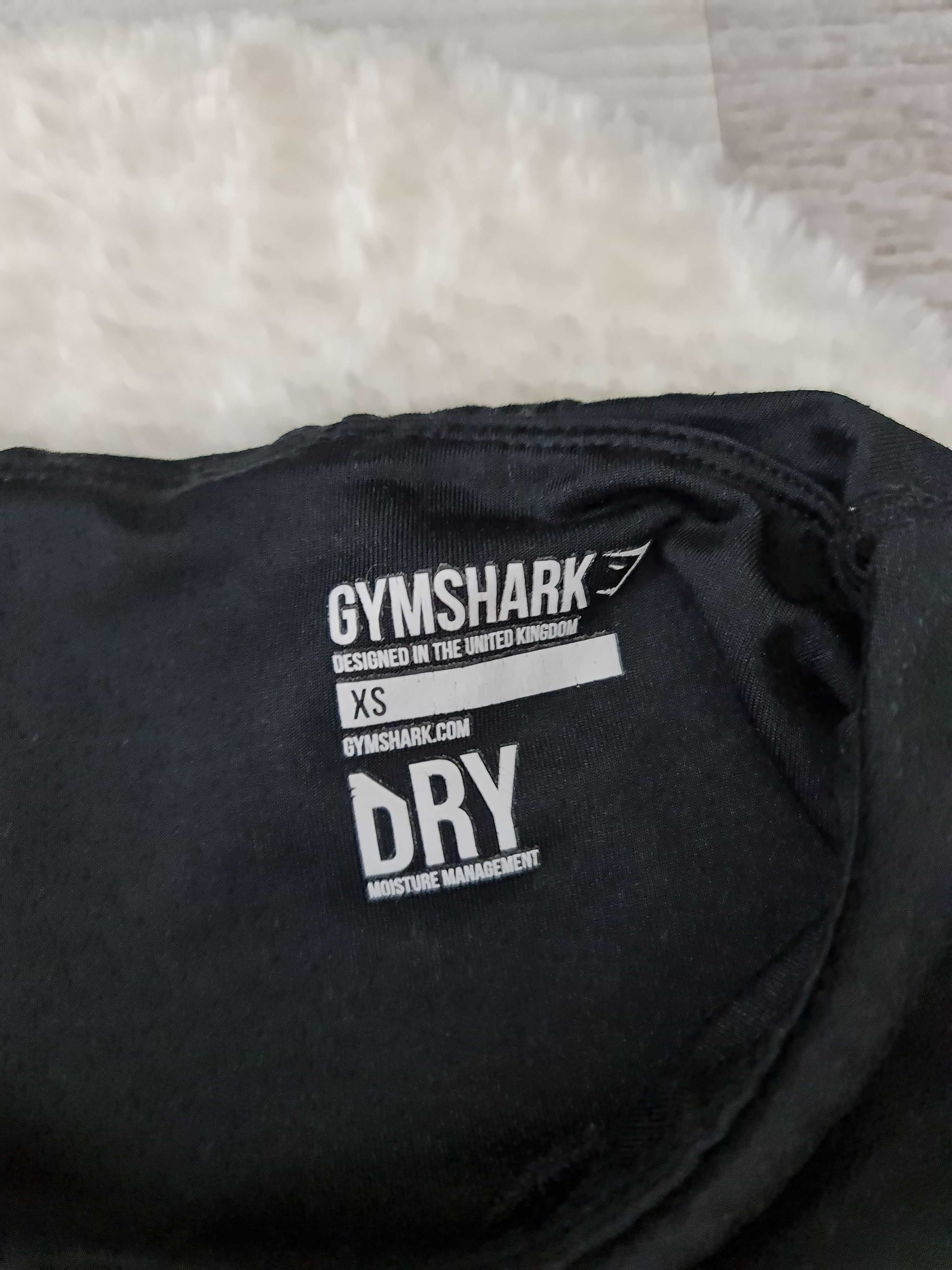 Legginsy Gymshark Rybaczki Krótkie Gym Shark Rozmiar XS / S  Czarne