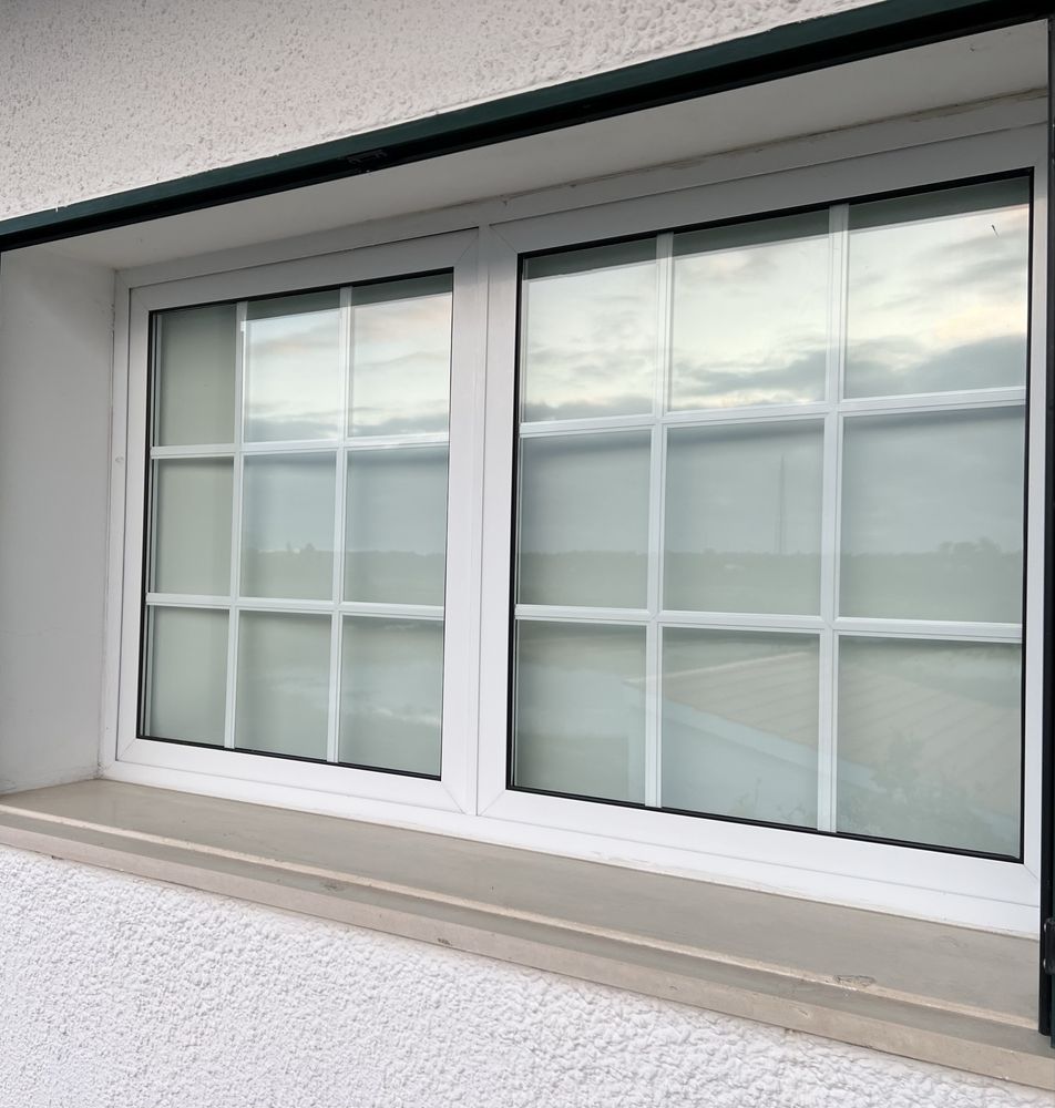 Janela aluminio 2 folhas com vidro duplo