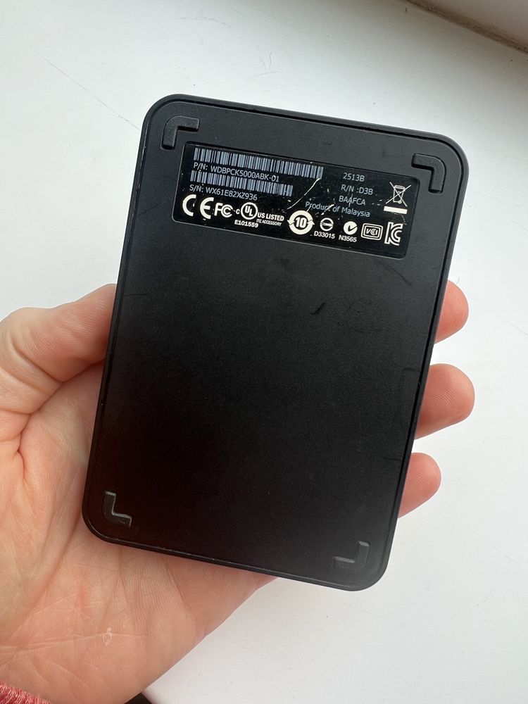 Продам зовнішній hdd wd 500gb