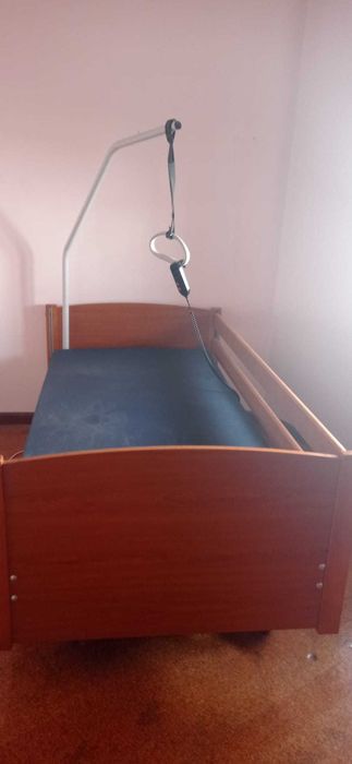 Cama Articulada Elétrica + Cadeira de Sala de Banho com apoio de braço