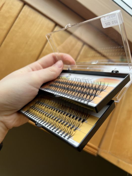 Вії накладні пучкові Несура Nesura Mix мікс довжин війки