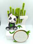 Urocza panda na tort. Panda z masy cukrowej