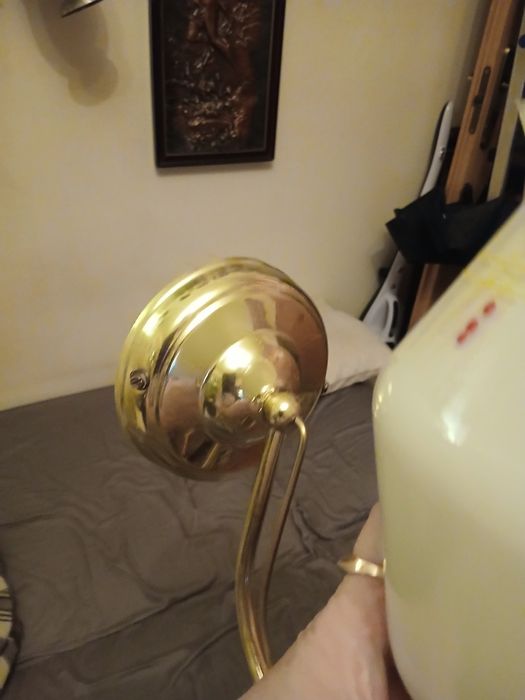 Kinkiet metalowy plus dwa klosze