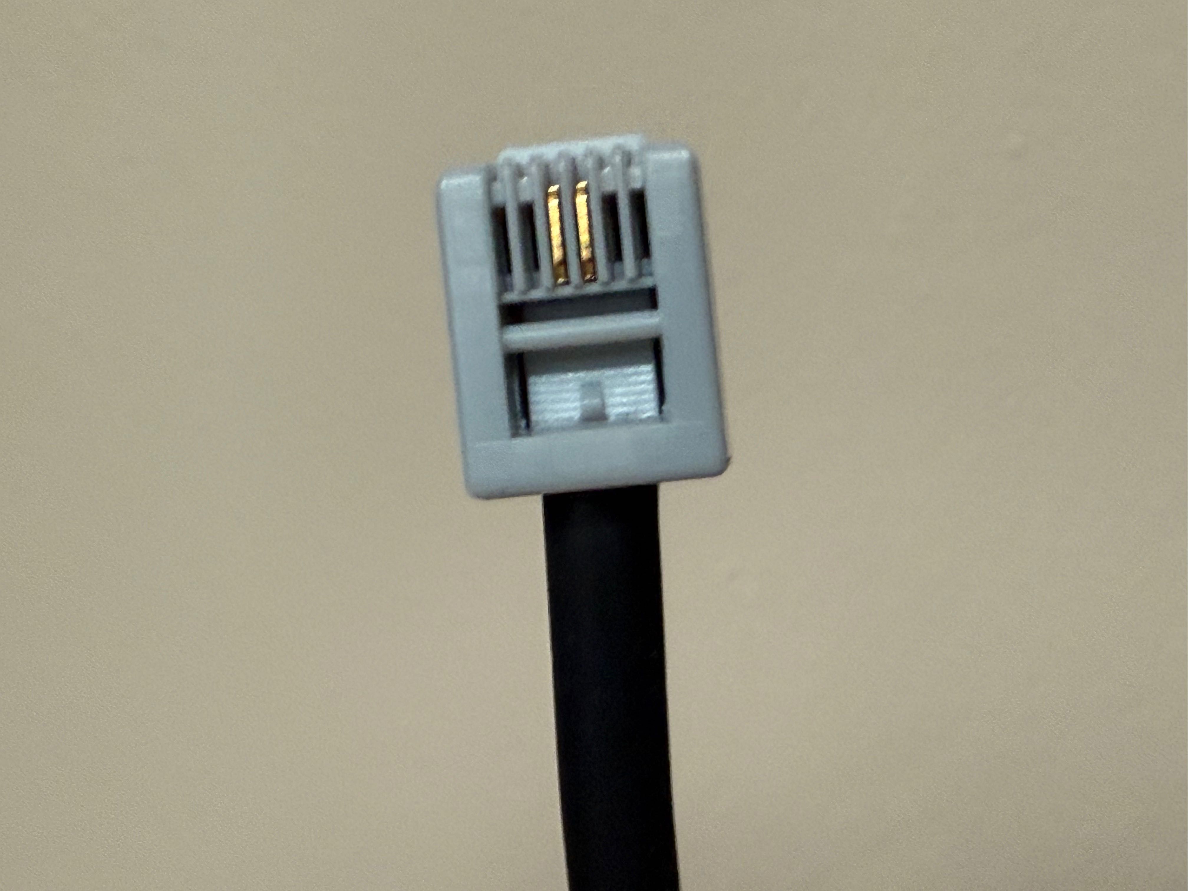 Kabel telefoniczny wtyk RJ11 3 metry, modem ADSL, router