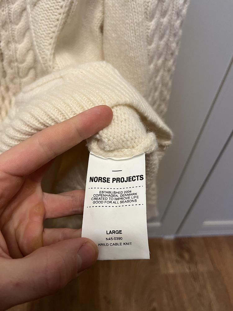 Чоловічий вовняний светр Norse Projects (L-XL розмір, Оригінал)