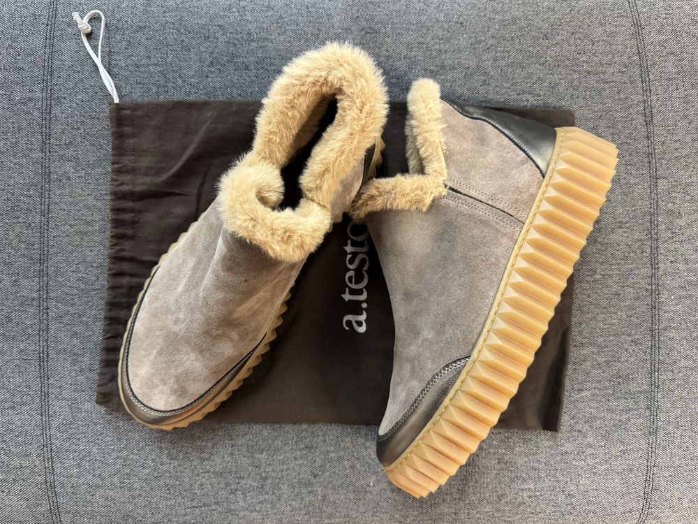 Voile Blanche Luna Suede Ankle Boots